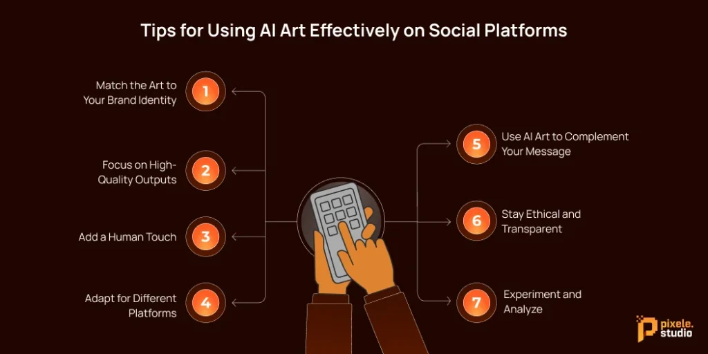 Tips for Using AI Art Effectively on Social Platforms
